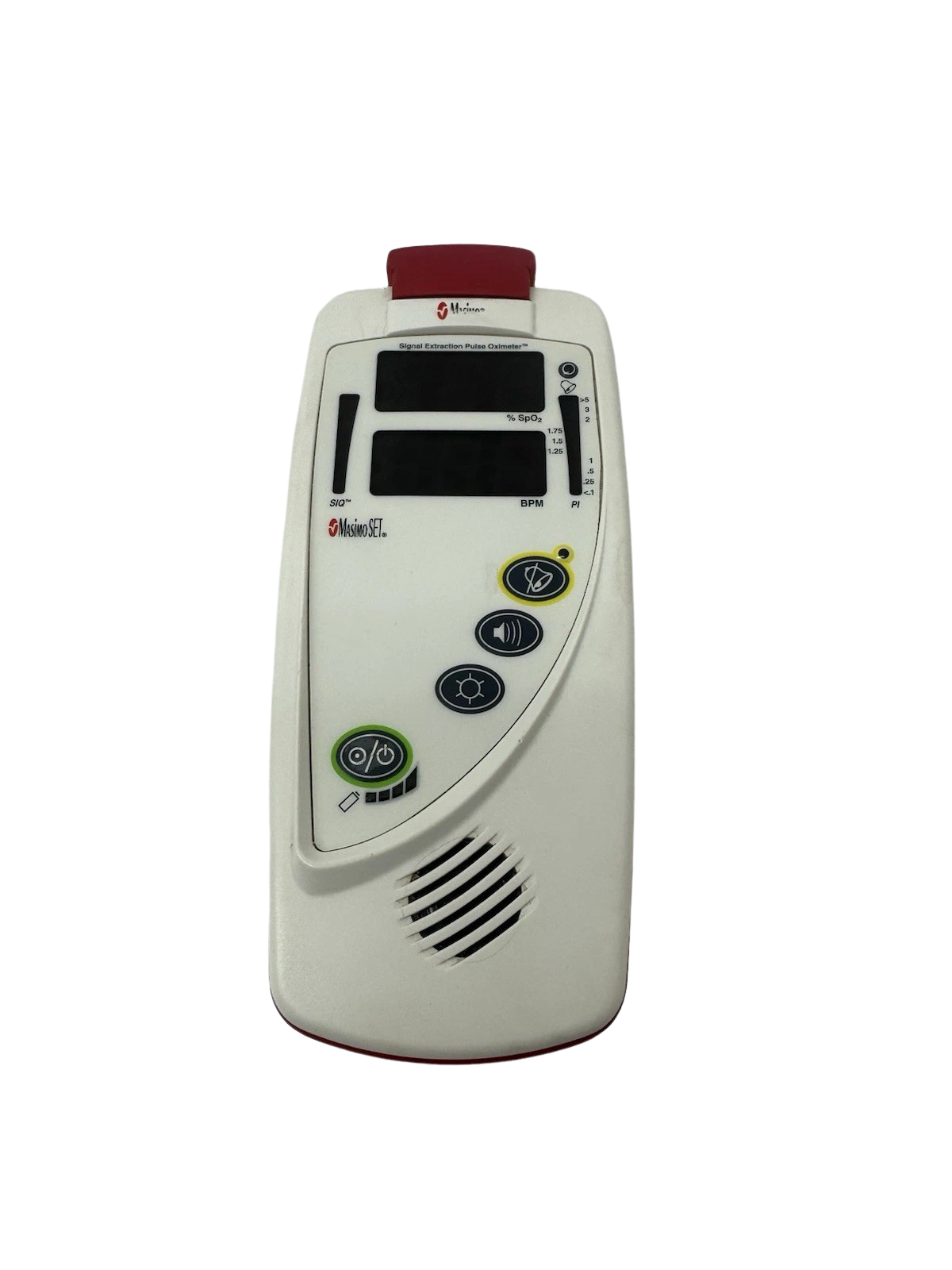 Masimo Rad-5v Device Display and Buttons – Close-up