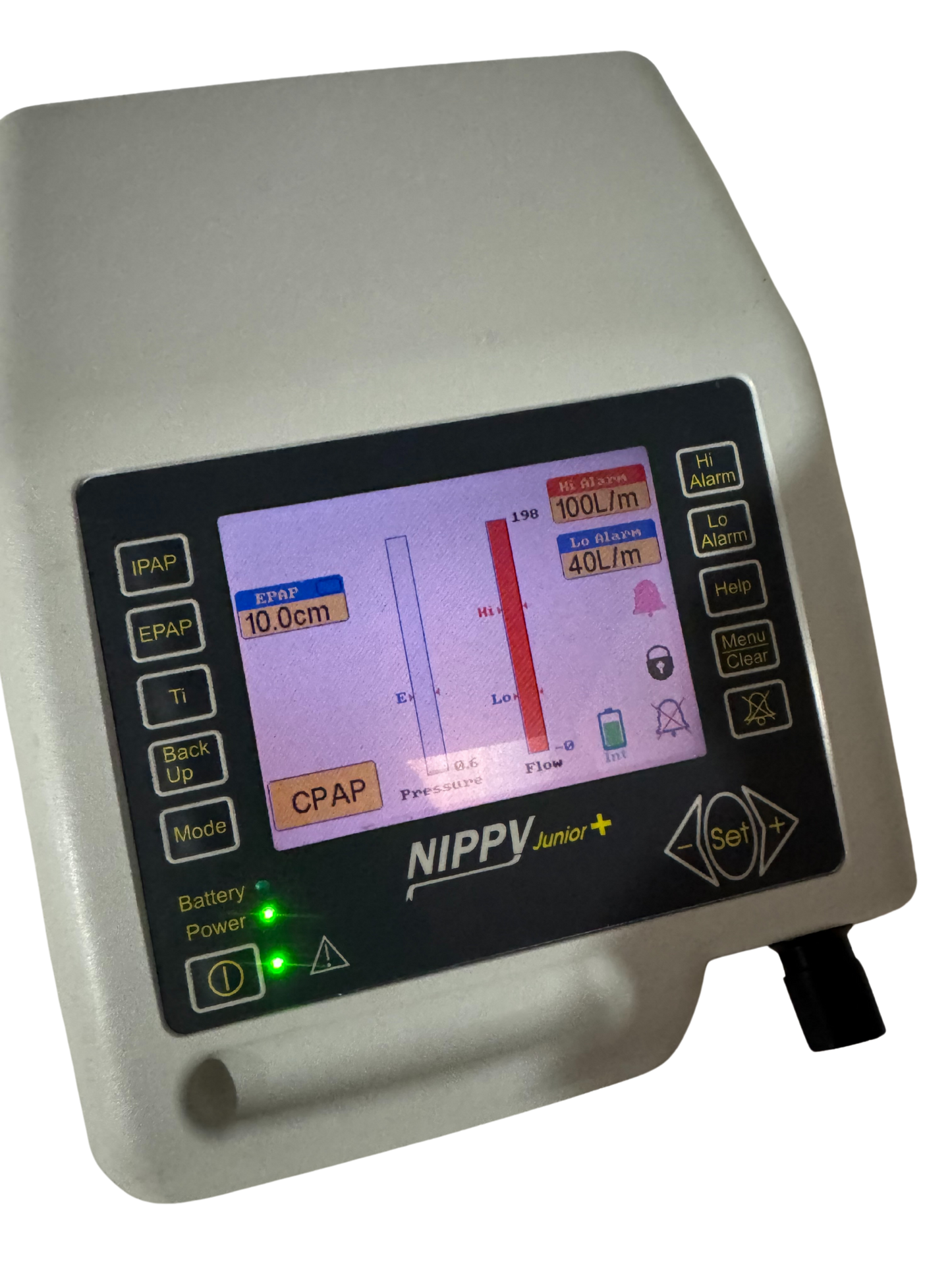 nippy Non-Invasive Pediatric Ventilator – Panel Display