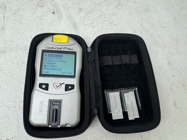 CardioChek Plus Point-of-Care Lipid Panel & Glucose Analyzer with Carry Case