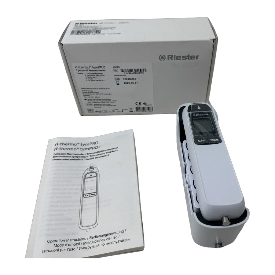 Riester ri-thermo tymPRO Tympanic Ear Thermometer – New, Complete Kit