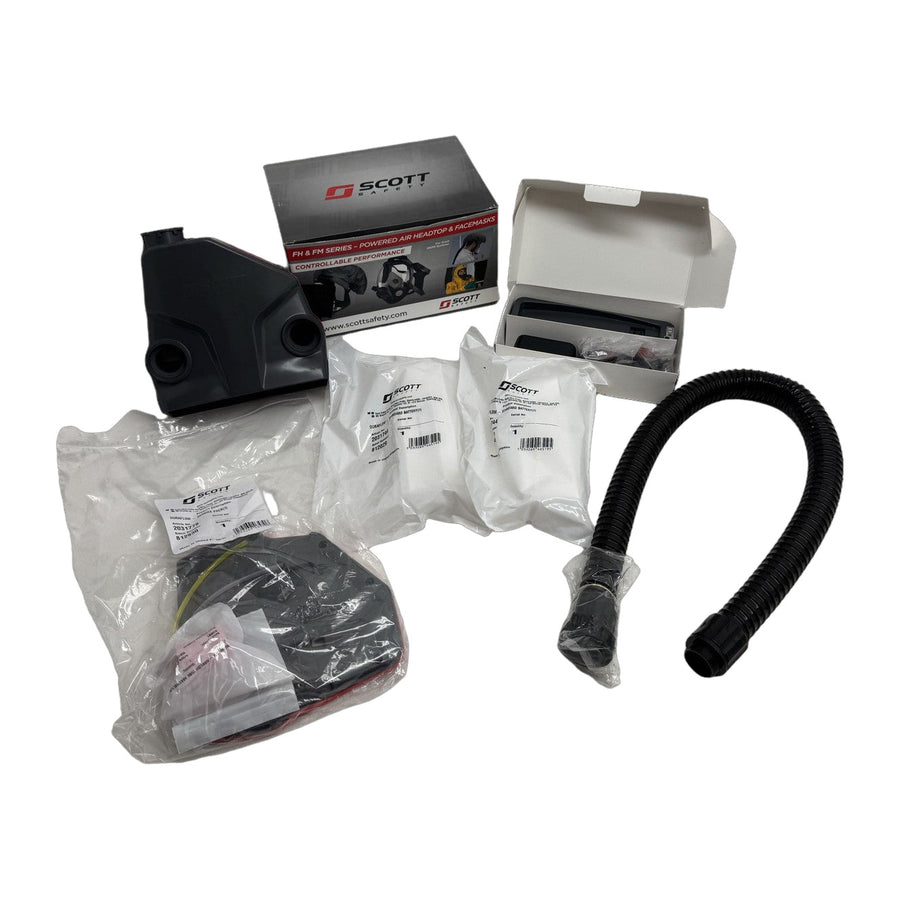 Scott Safety Duraflow FM PAPR Kit with FH1 Headtop and Two New Batteries
