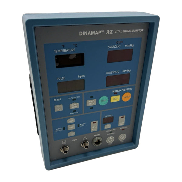 GE Dinamap XL Vital Signs Monitor with Hoses (BP, Temperature, Pulse)