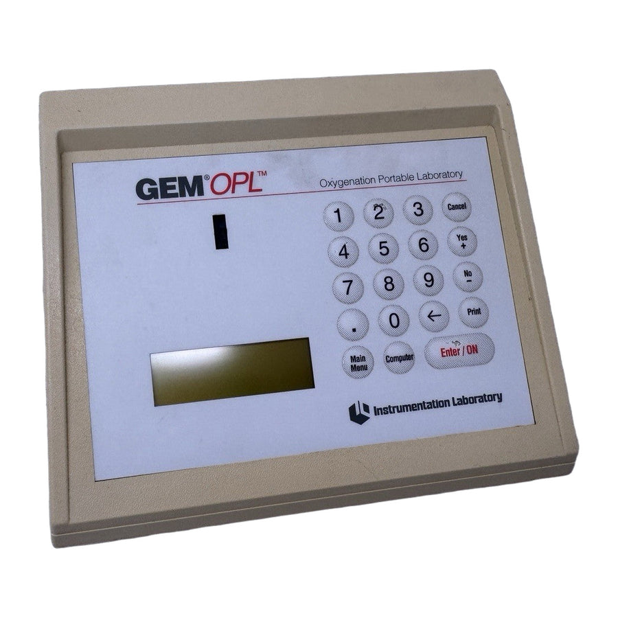 Instrumentation Laboratory GEM OPL Oxygenation Portable Laboratory Analyzer