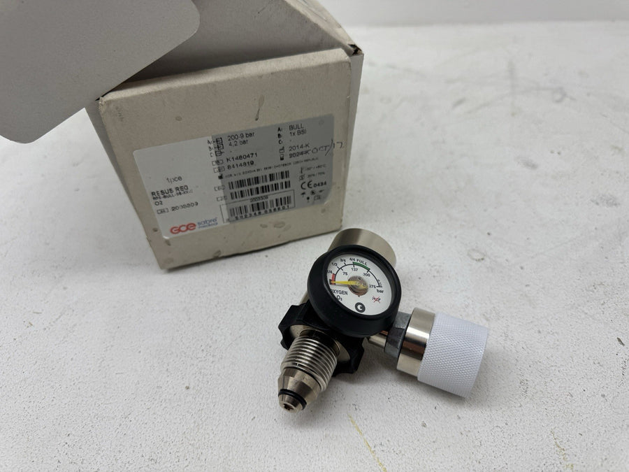GCE Sabre RESUS REG Oxygen Regulator 200 Bar (RFE-BULL-BSI-XX)