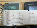 Schiller Cardiovit MS-2007 ECG Machine with Leads & Power Supply – Tested
